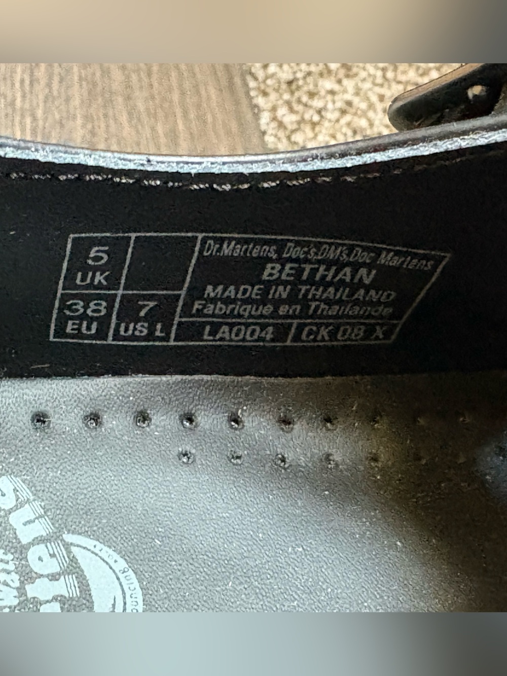 Dr. Martens Bethan Polished Smooth Leather Platform Shoes - Picture 5 of 5